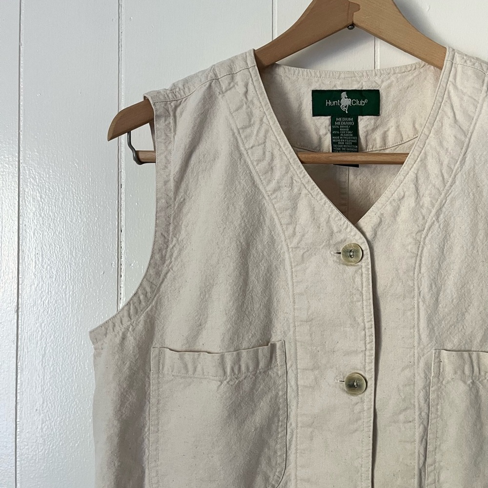 Vintage Hunt Club Cream Vest
